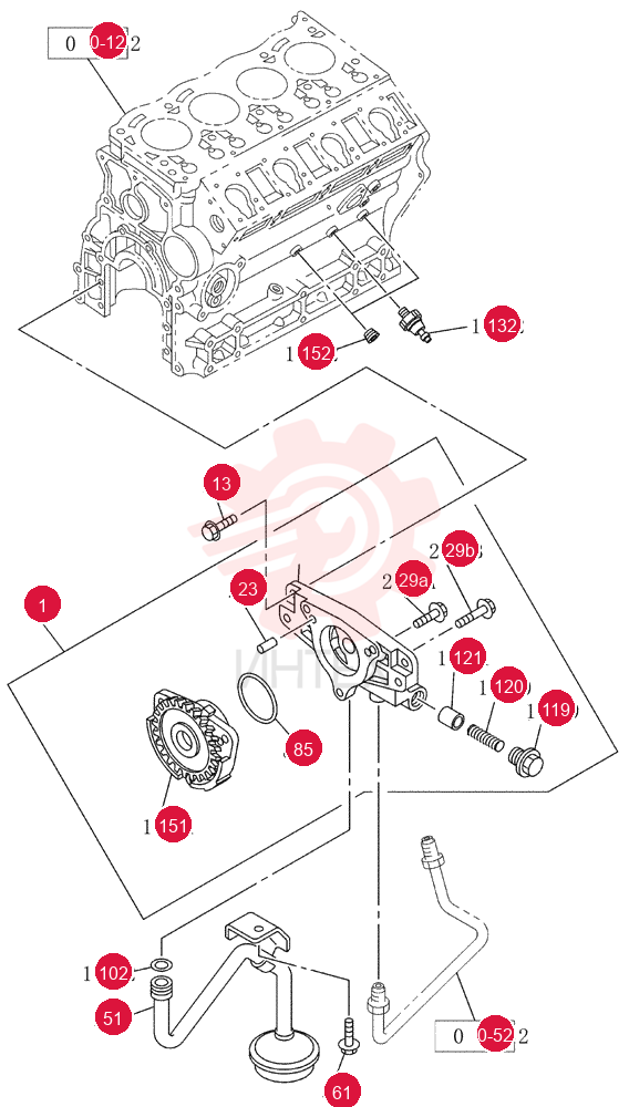 ENGINE OIL PUMP VI8980636630