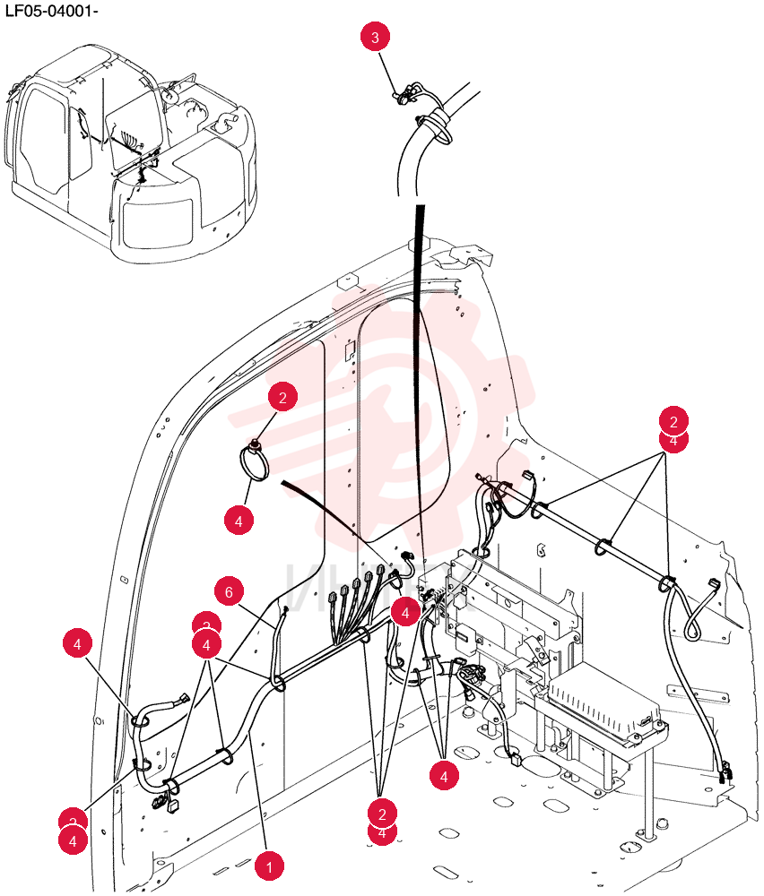 Harness Assy, Cab YT14E00029F1
