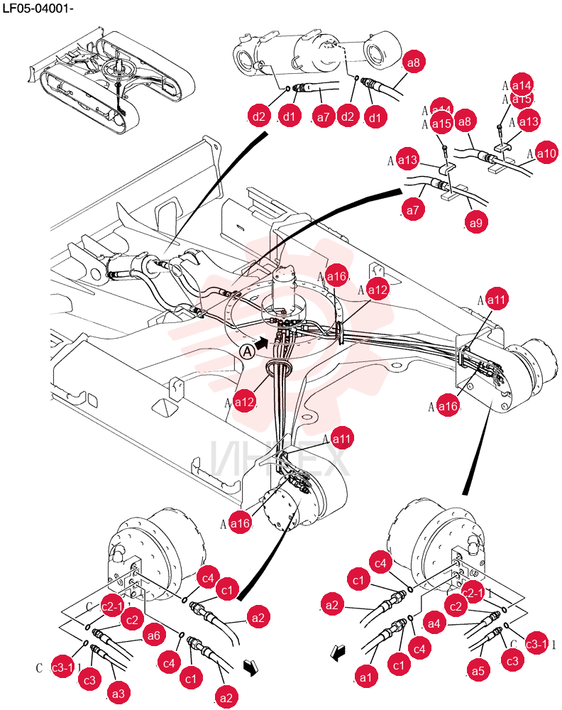 Hyd Lines, Low YT02H00036F1 (2)