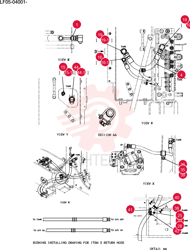 Hyd Lines, Return LF32H00003F1 (1)