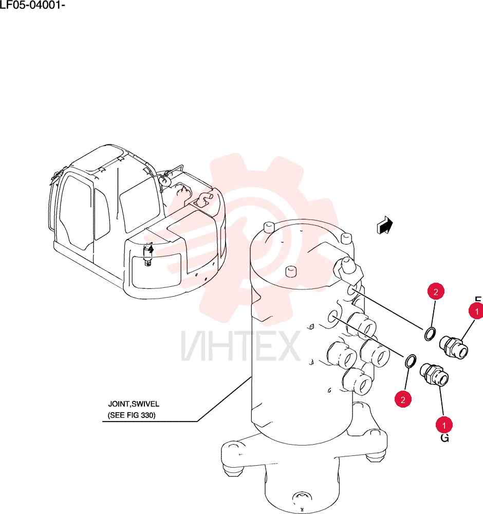 Hyd Lines, Swivel YT19H00024F1