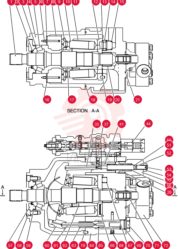 HYDRAULIC PUMP YT10V00016F1 (2)