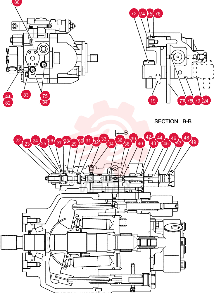 HYDRAULIC PUMP YT10V00016F1 (1)