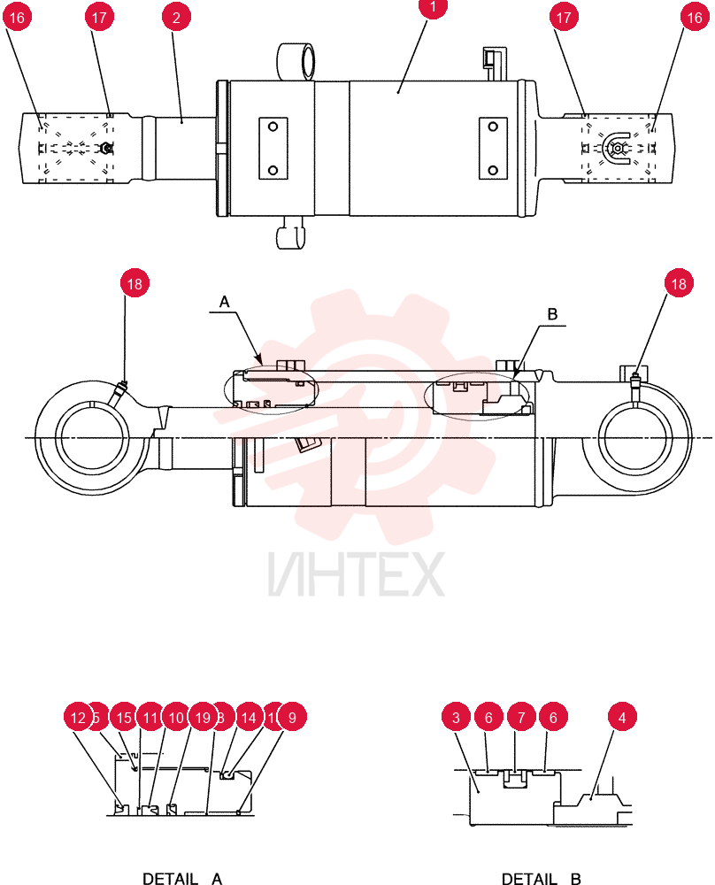 LIFT CYLINDER LF01V00008F1
