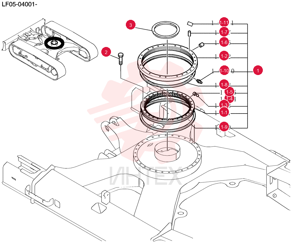 Ring Assy, Slewing YT40F00005F1
