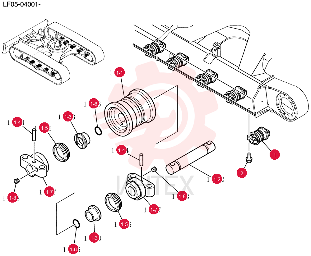 Roller Assy, Track YT64D00005F1