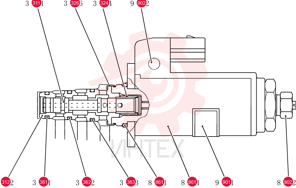 SOLENOID VALVE,Cartridge W/Coil YN35V00050F1