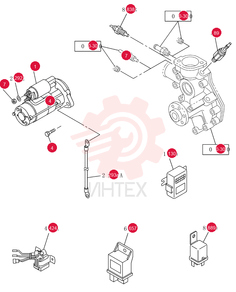 STARTER MOTOR VI8980723151 (3)