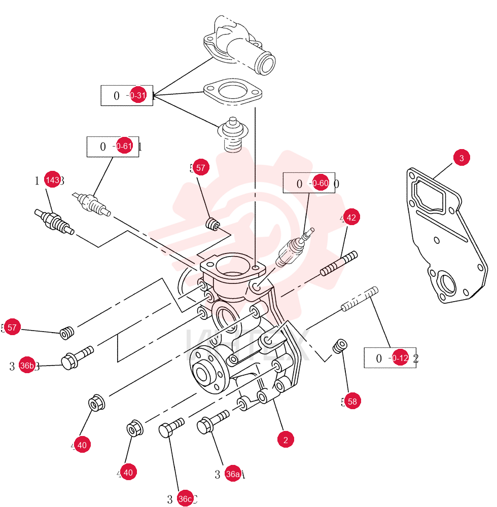 WATER PUMP VI8980489381