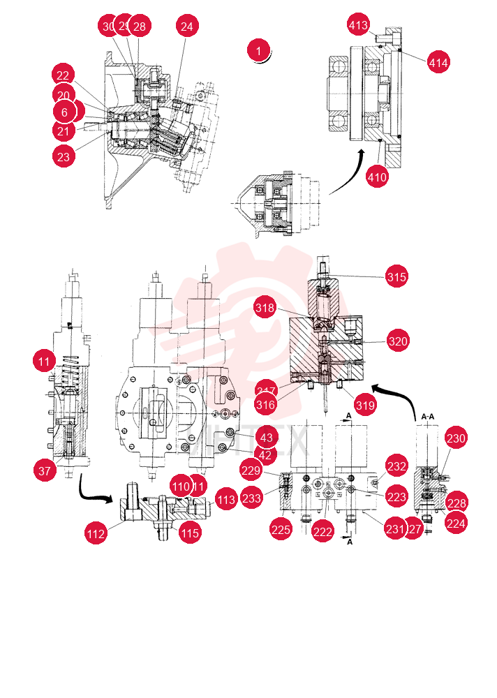 HYDRAULIC PUMP 73179494