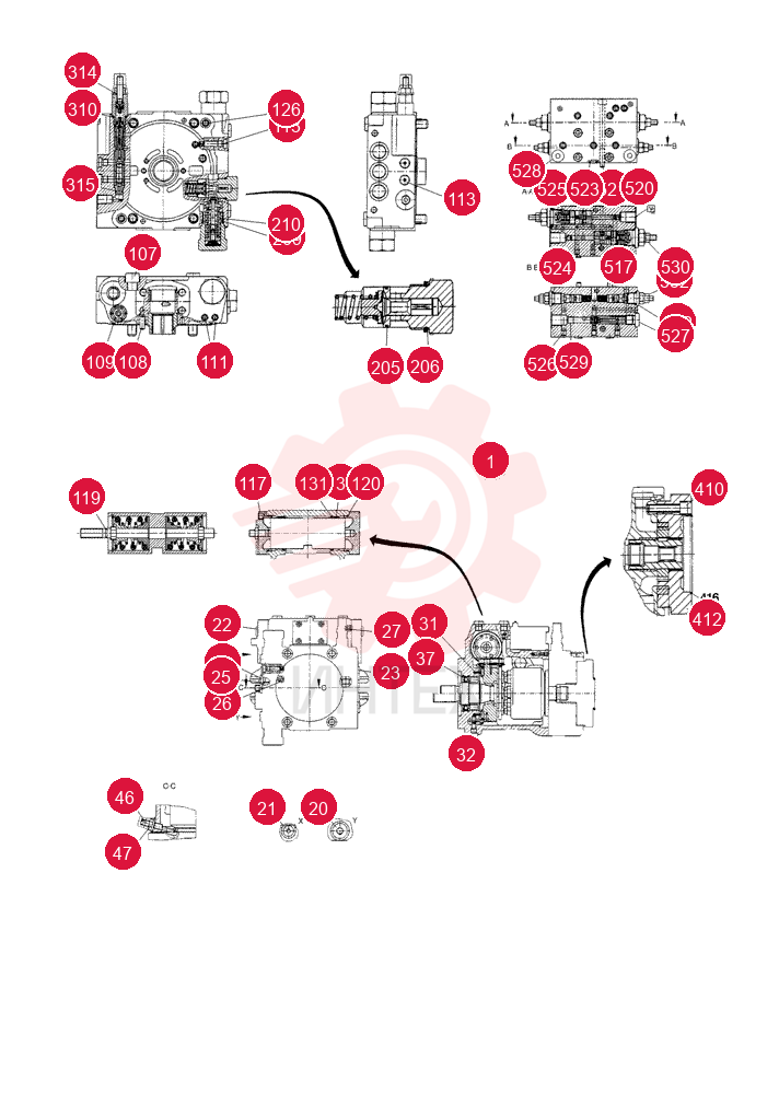 HYDRAULIC PUMP 73186714