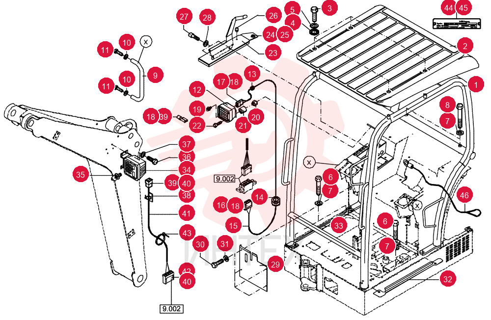 CAB FRAME 84089445