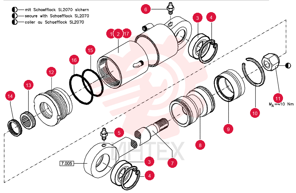 HYDRAULIC CYLINDER 84093099
