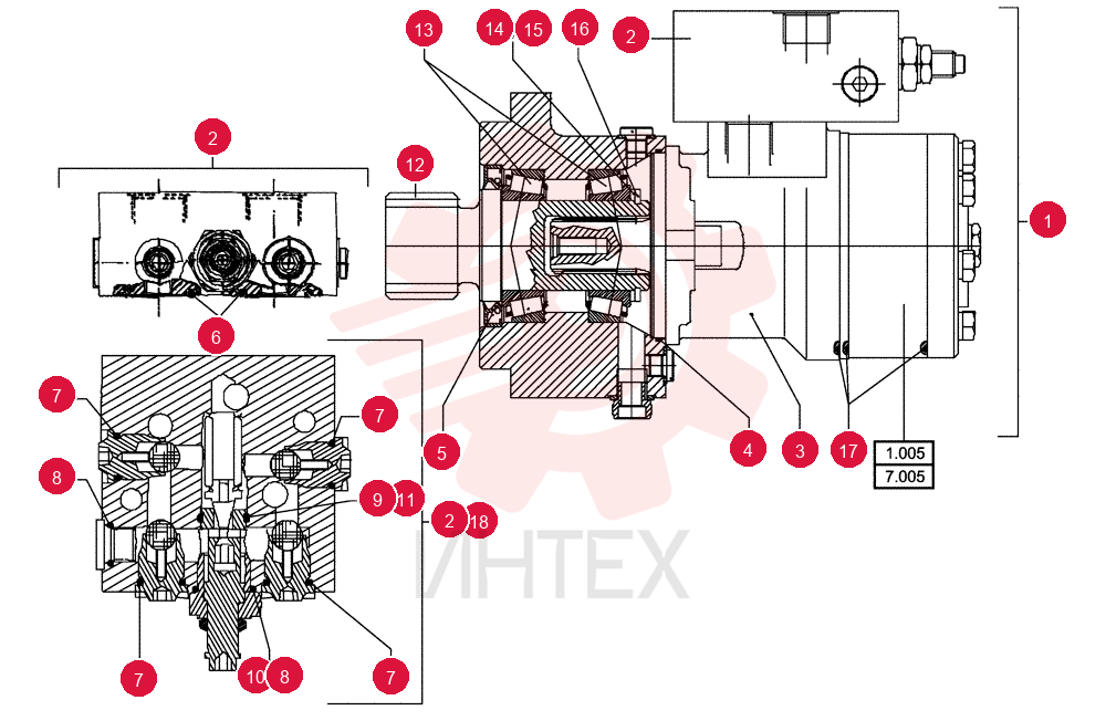 HYDRAULIC MOTOR 84090784