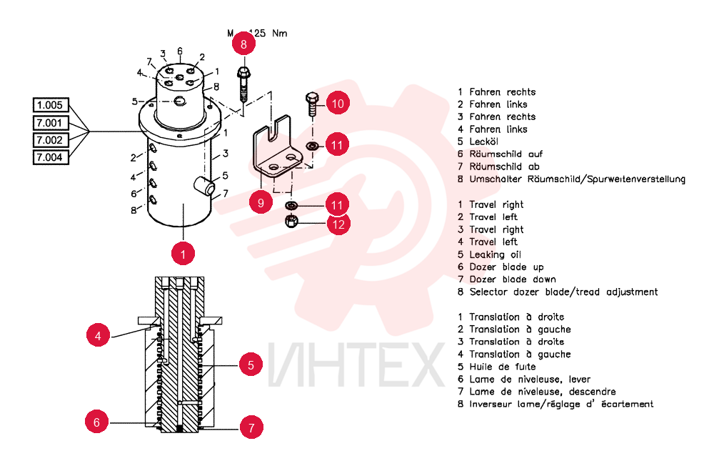 HYDRAULIC SWIVEL 84091299