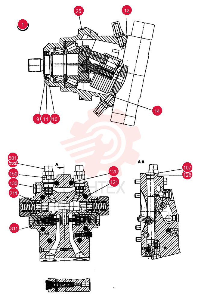 HYDRAULIC MOTOR 73179496