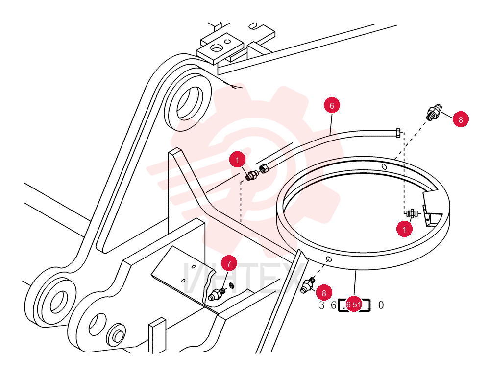 HYD CONNECTOR 73170296