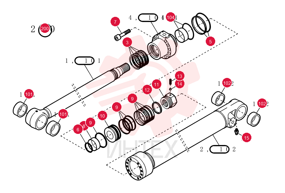 PISTON ROD 71418461 (2)