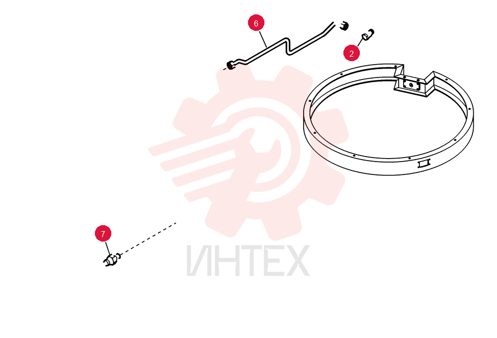 HYD CONNECTOR 73170296