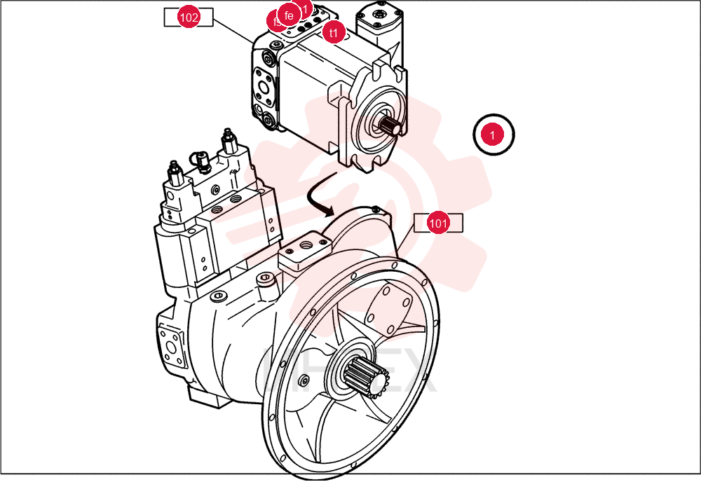 HYDRAULIC PUMP 87002236