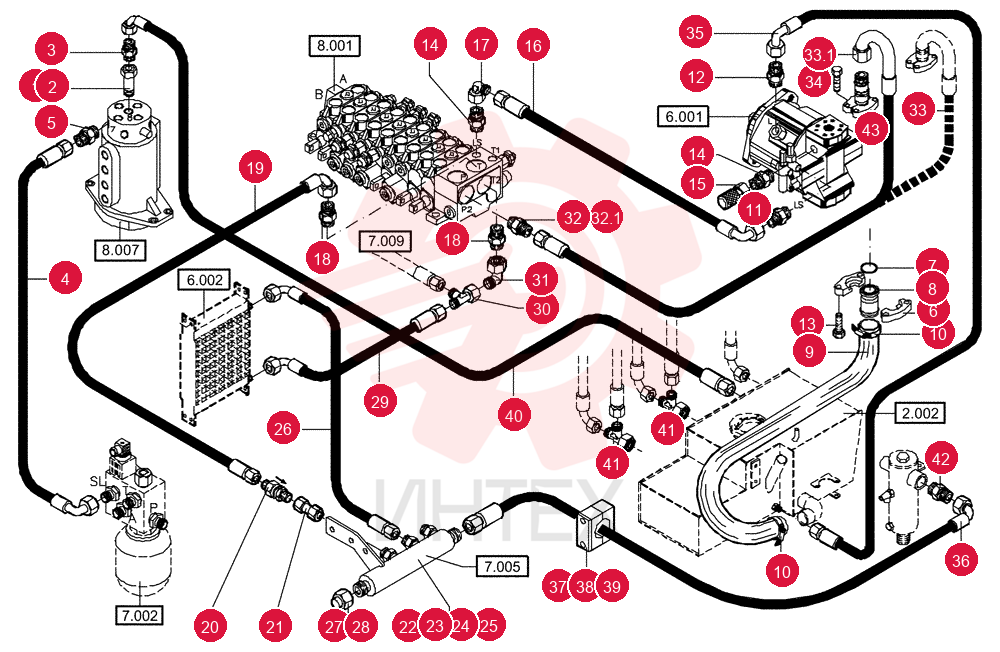 HYD CONNECTOR 84089292
