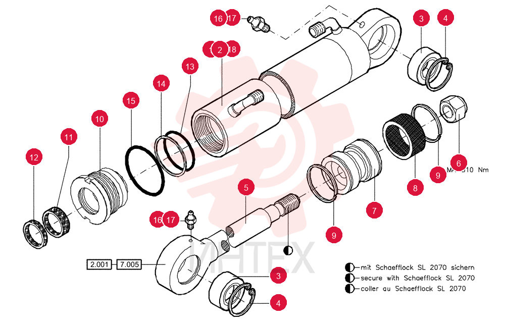 HYDRAULIC CYLINDER 84093135