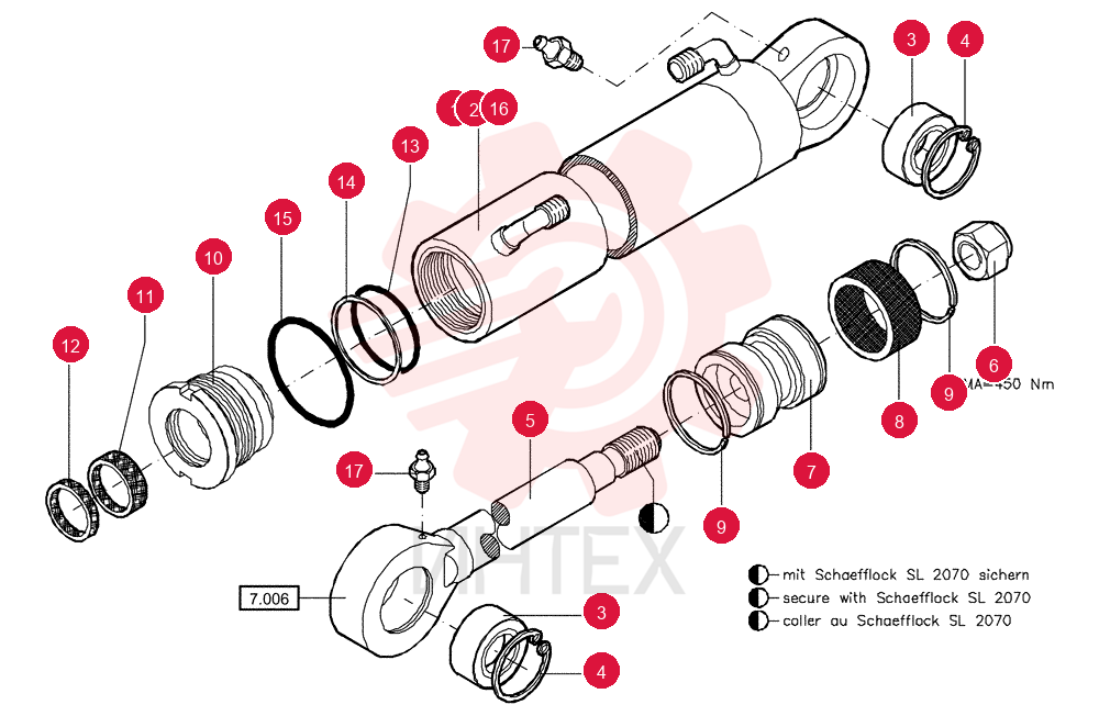 HYDRAULIC CYLINDER 84093119