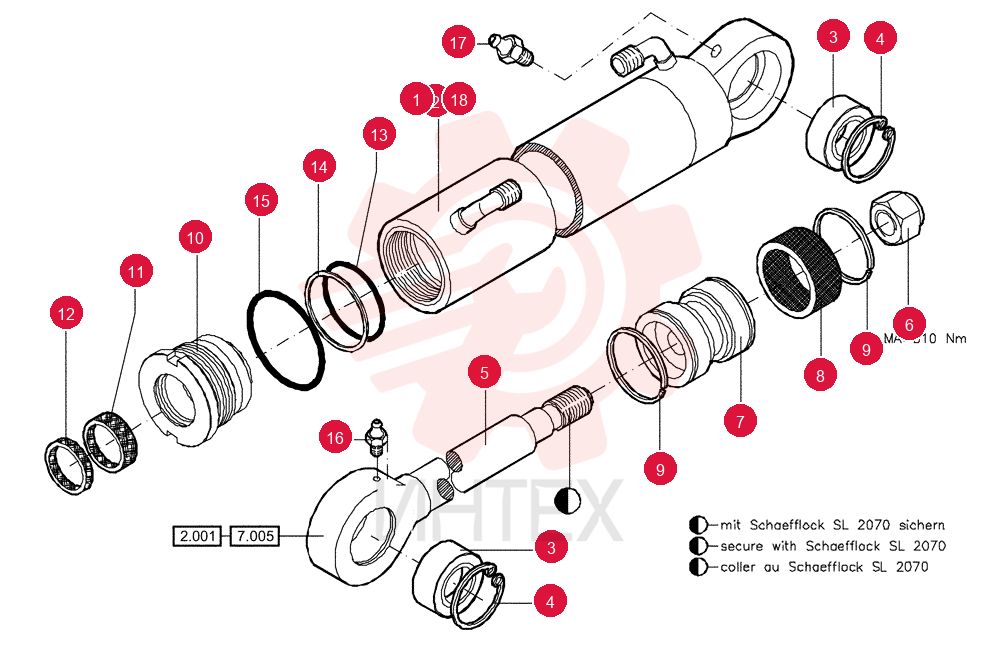 HYDRAULIC CYLINDER 84093135