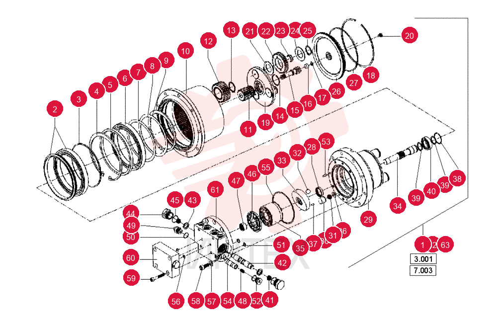 HYDRAULIC MOTOR 6913311