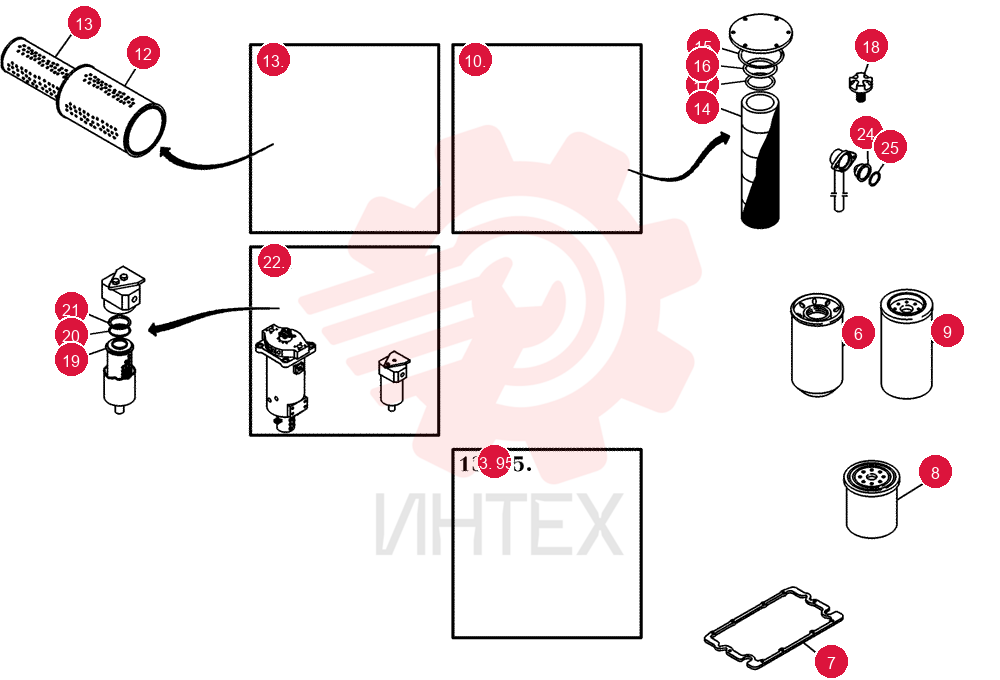 SET OF PARTS 73175256