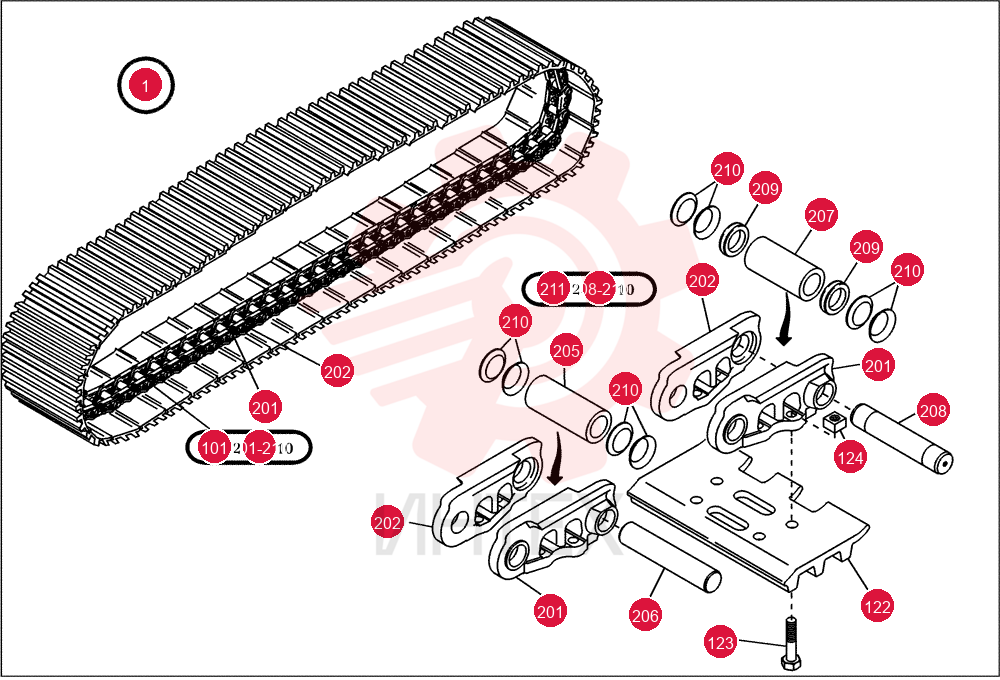 TRACK ASSY 73188914