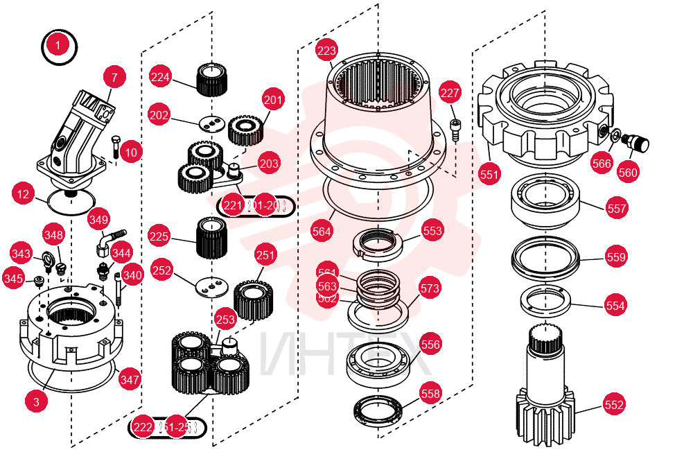 HYDRAULIC MOTOR 73170576
