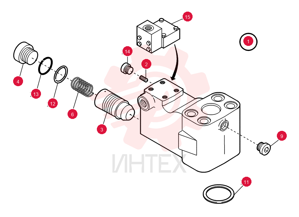 HYDRAULIC VALVE 73170417