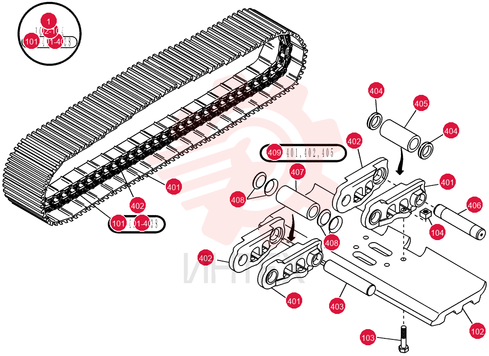 TRACK ASSY 73180373