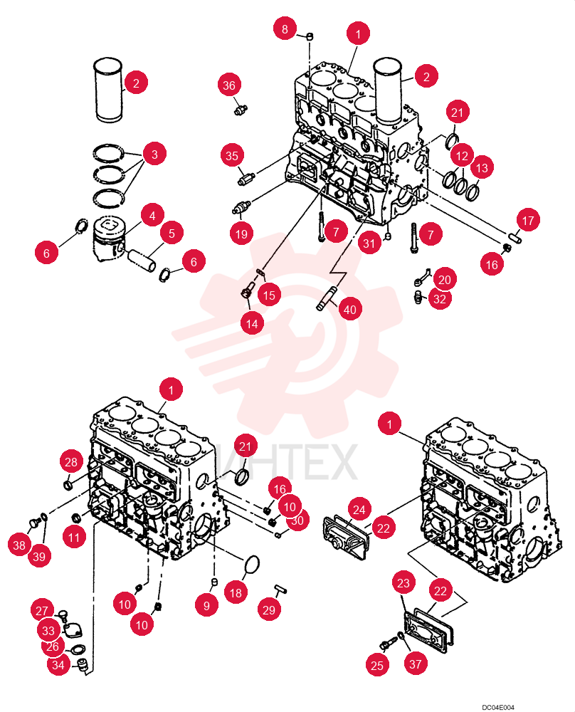 CYLINDER BLOCK VI8971239542
