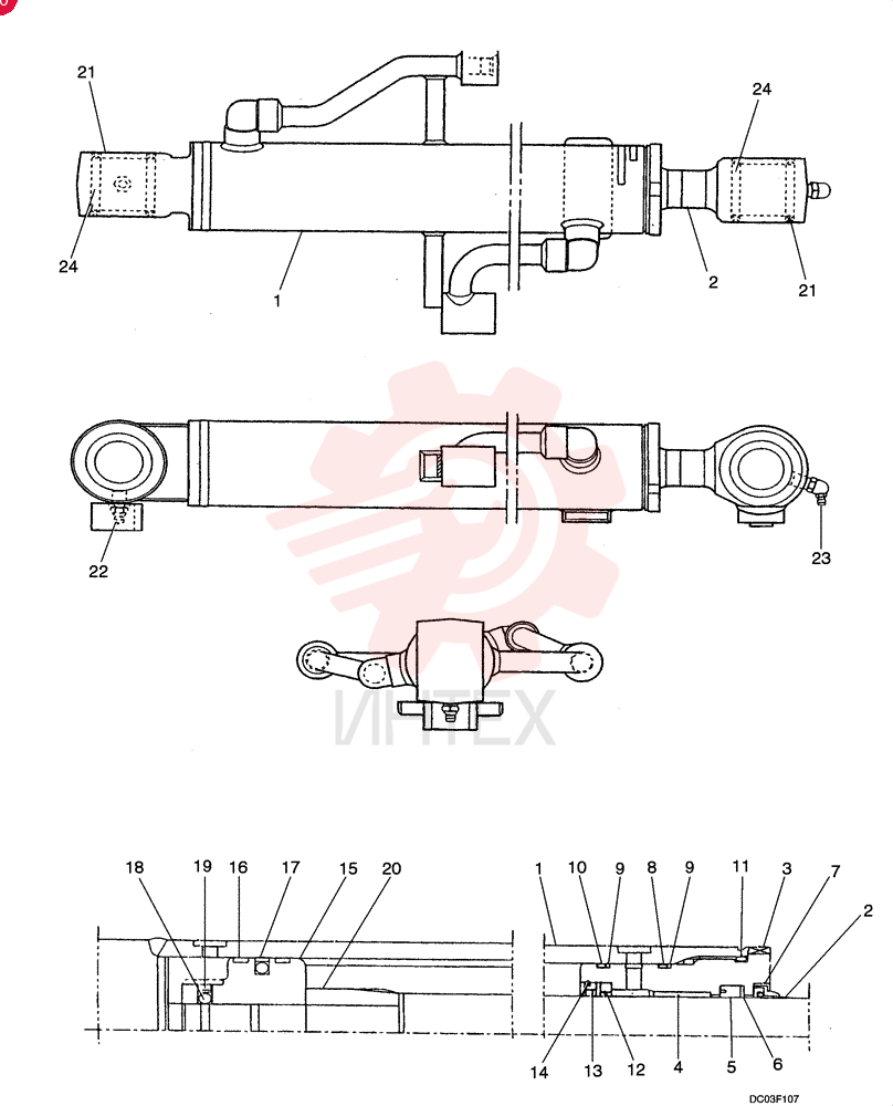CYLINDER ASSY. PE01V00001F1 (1)