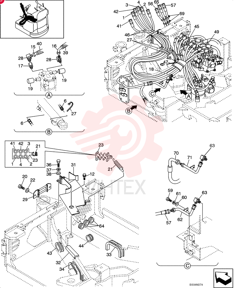HOSE ASSY. PA03H01017D6 (1)