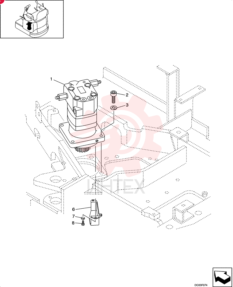 HYDRAULIC MOTOR PE15V00001F1 (1)