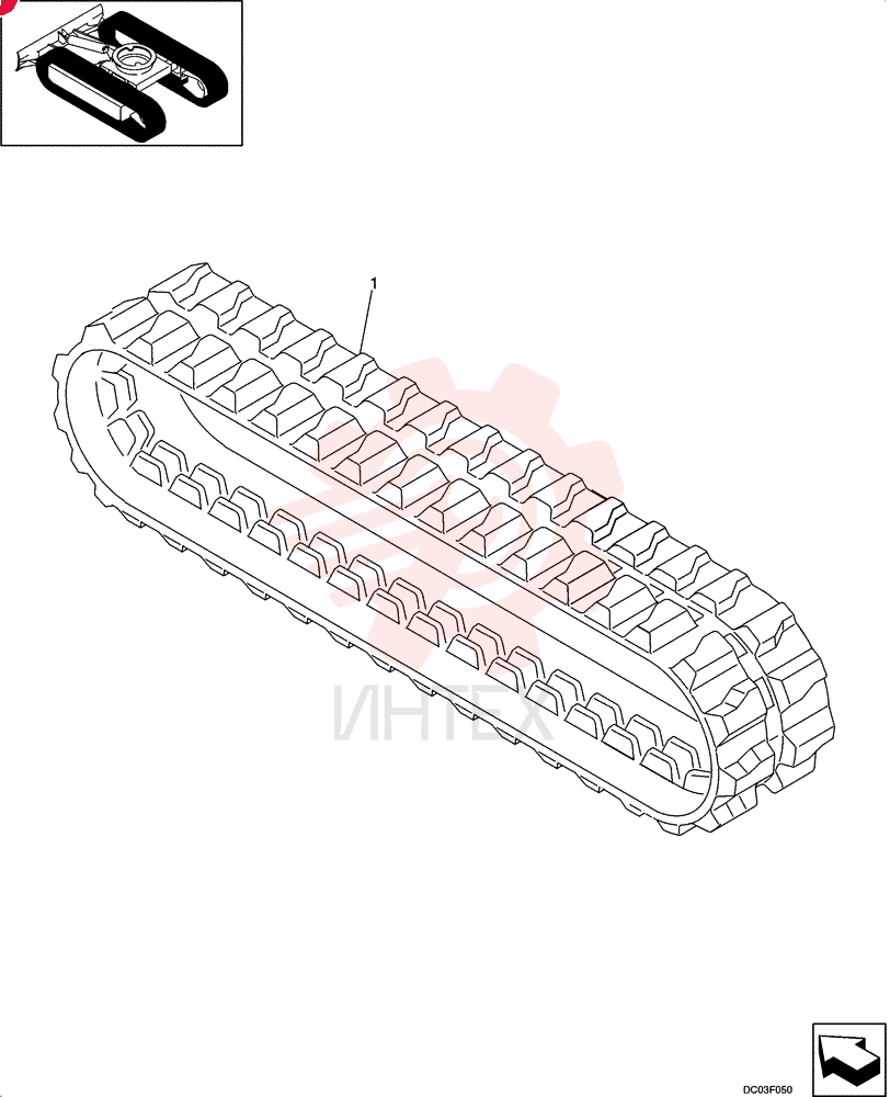 RUBBER TRACK PE61D00001P1