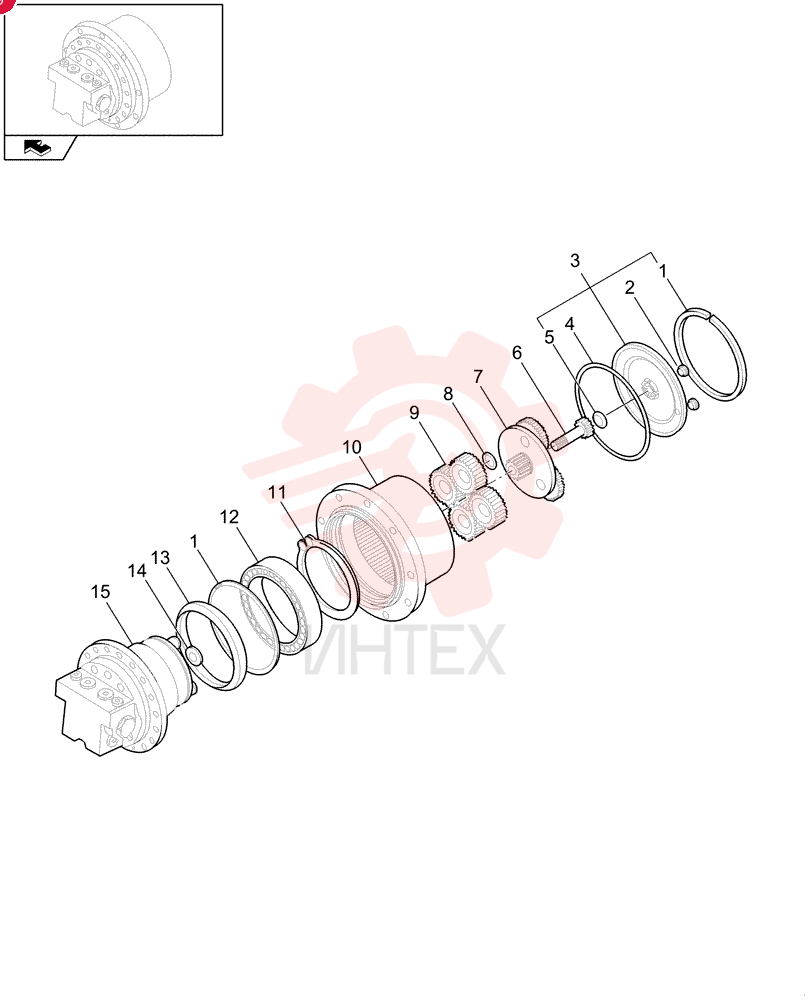 HYDRAULIC MOTOR,12.46CC 72271598 (2)