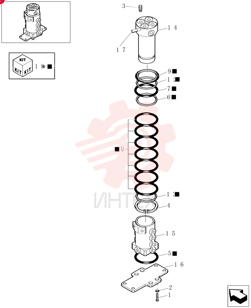 HYDRAULIC SWIVEL 72271596 (2)