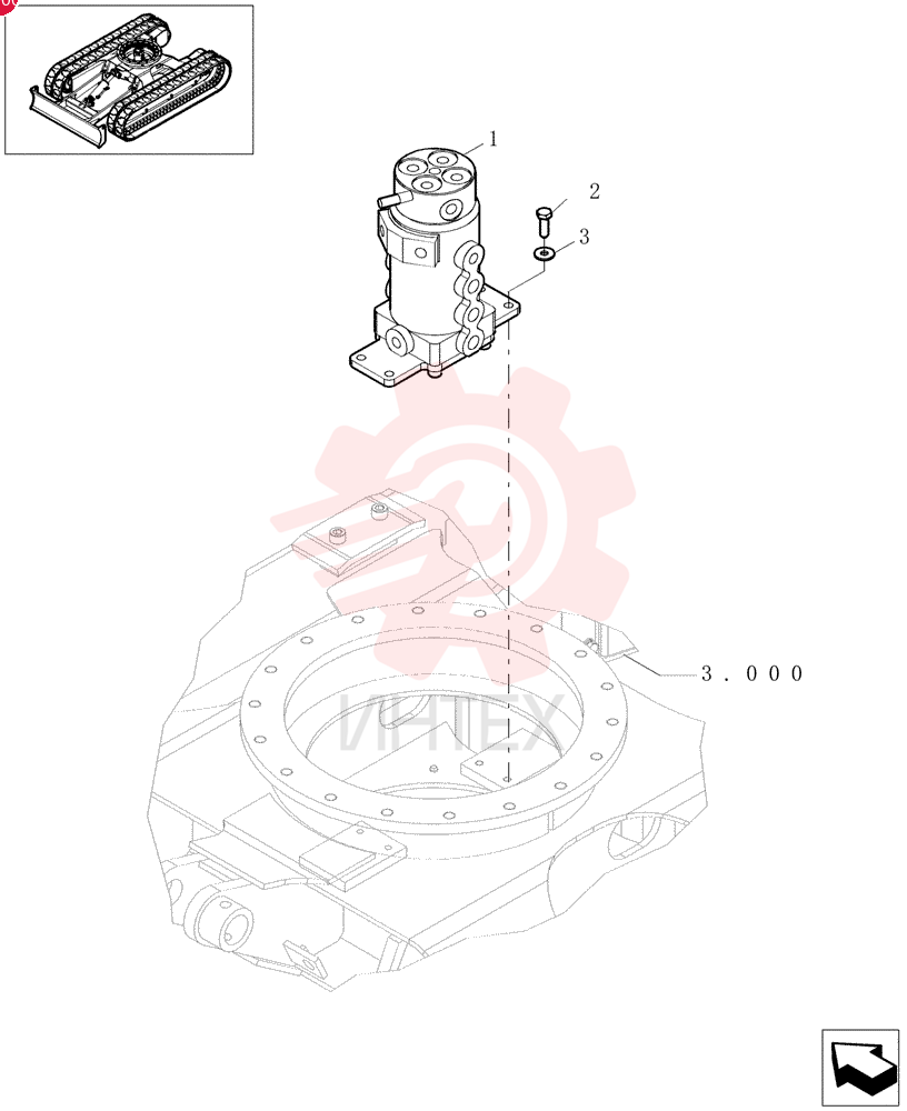 HYDRAULIC SWIVEL 72271596 (1)