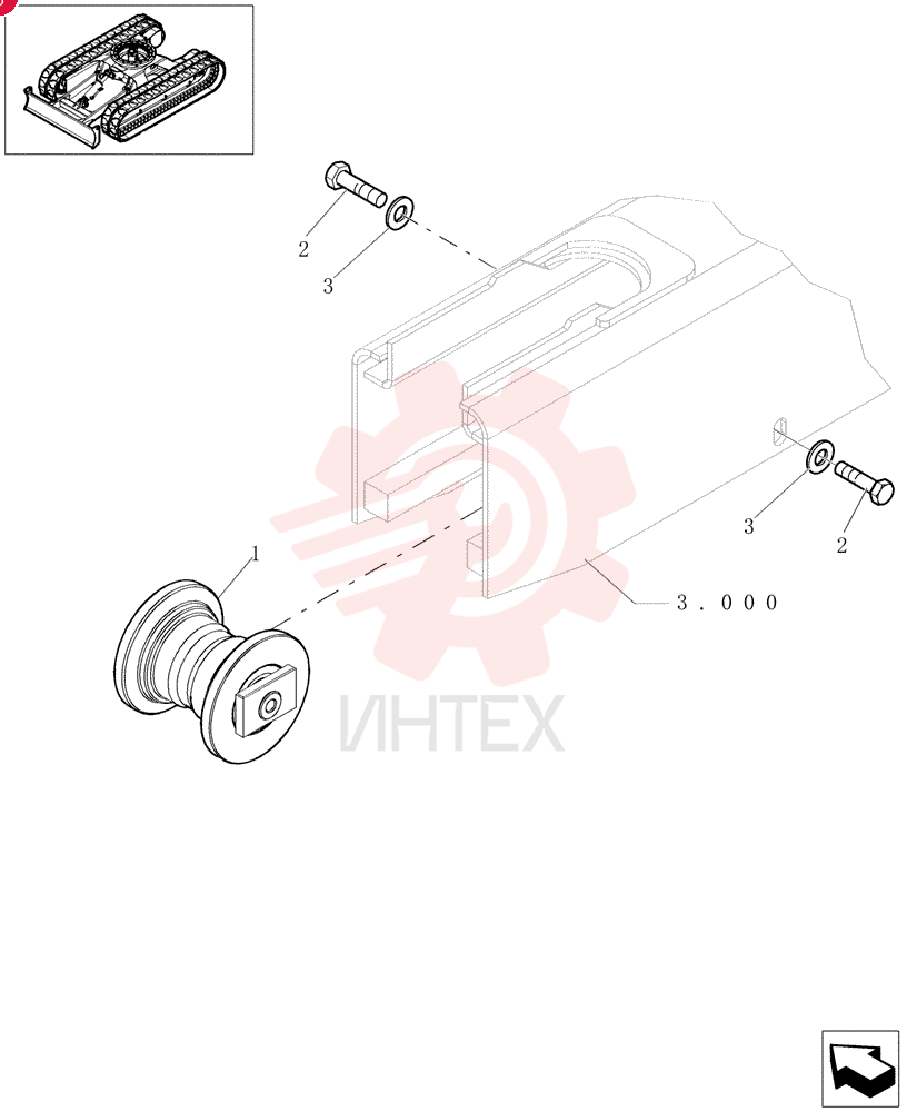 TRACK ROLLER 72271601 (2)