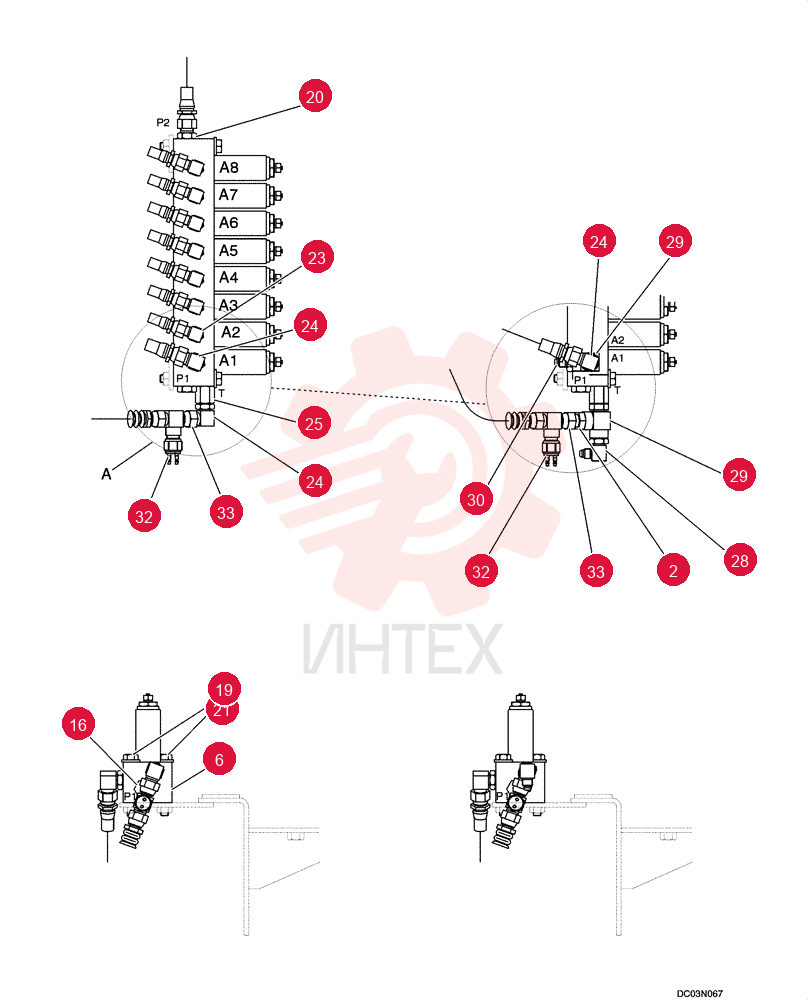 CONTROL LINES, VALVE (STD), F1
