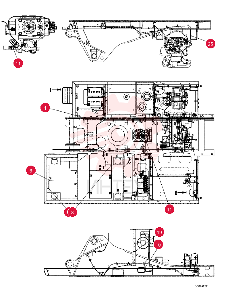 HARNESS ASSEMBLY, UPPER, FRAME (STD) YM13E00004F1