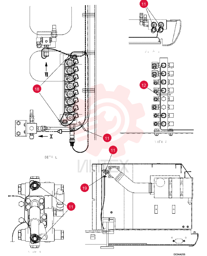 HARNESS ASSY, UPPER, FRAME (STD) YM13E0004F1