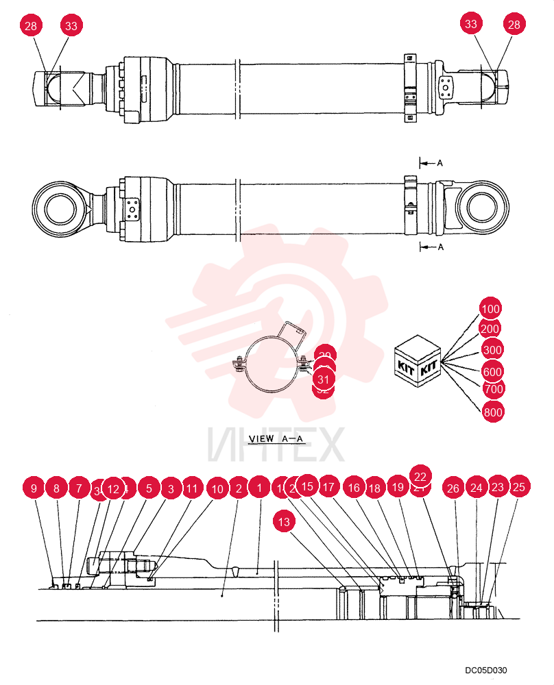 HYDRAULIC CYLINDER YM01V00008F3