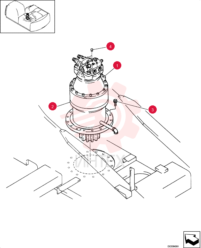 HYDRAULIC MOTOR YM15V00003F1