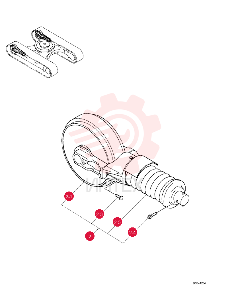 IDLER ASSY, CRAWLER YM52D00003F2