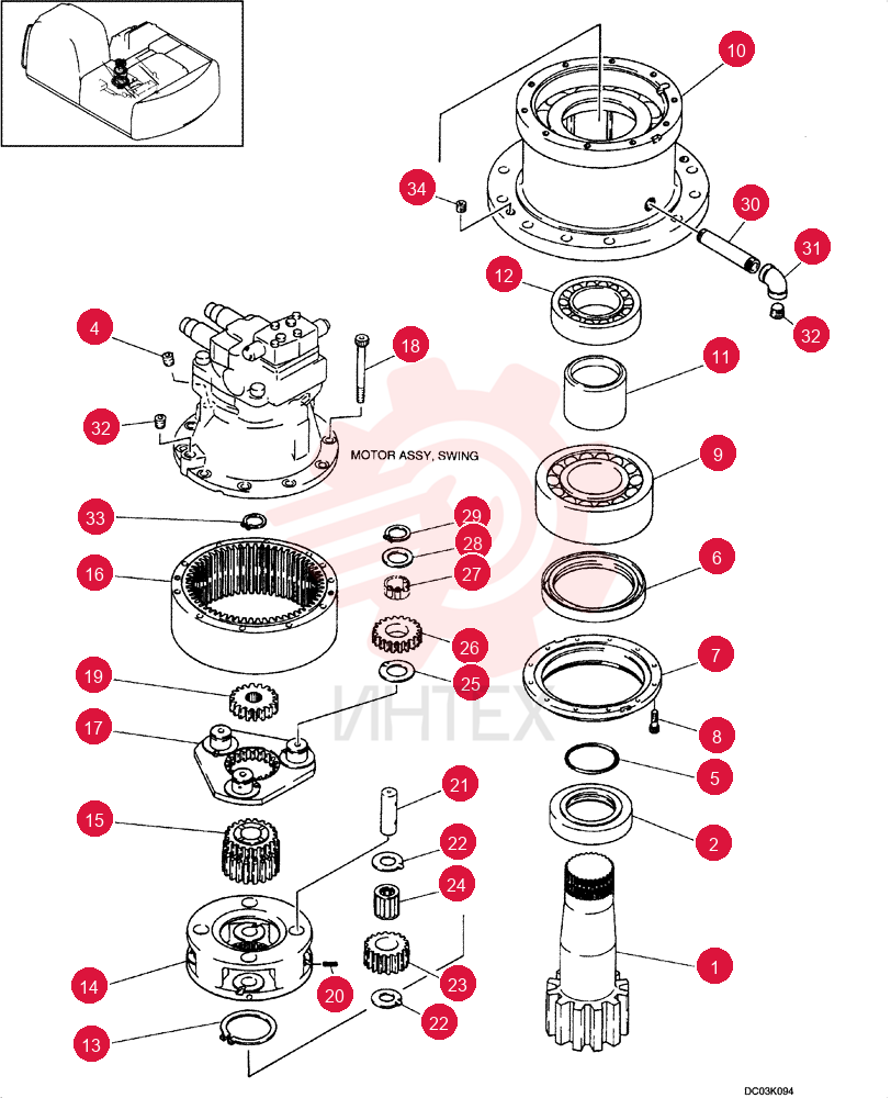 REDUCER YM32W00001F1